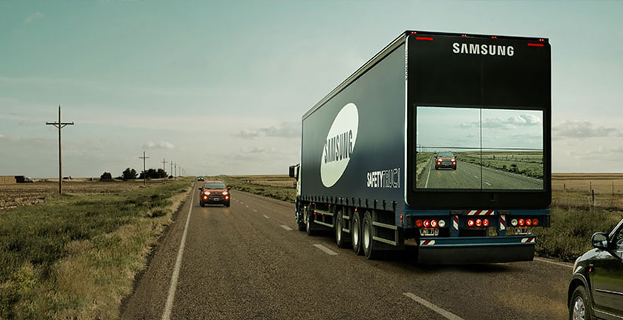 Kamioni i Samsung ju shfaq udhëtarëve rrugën që kanë përpara